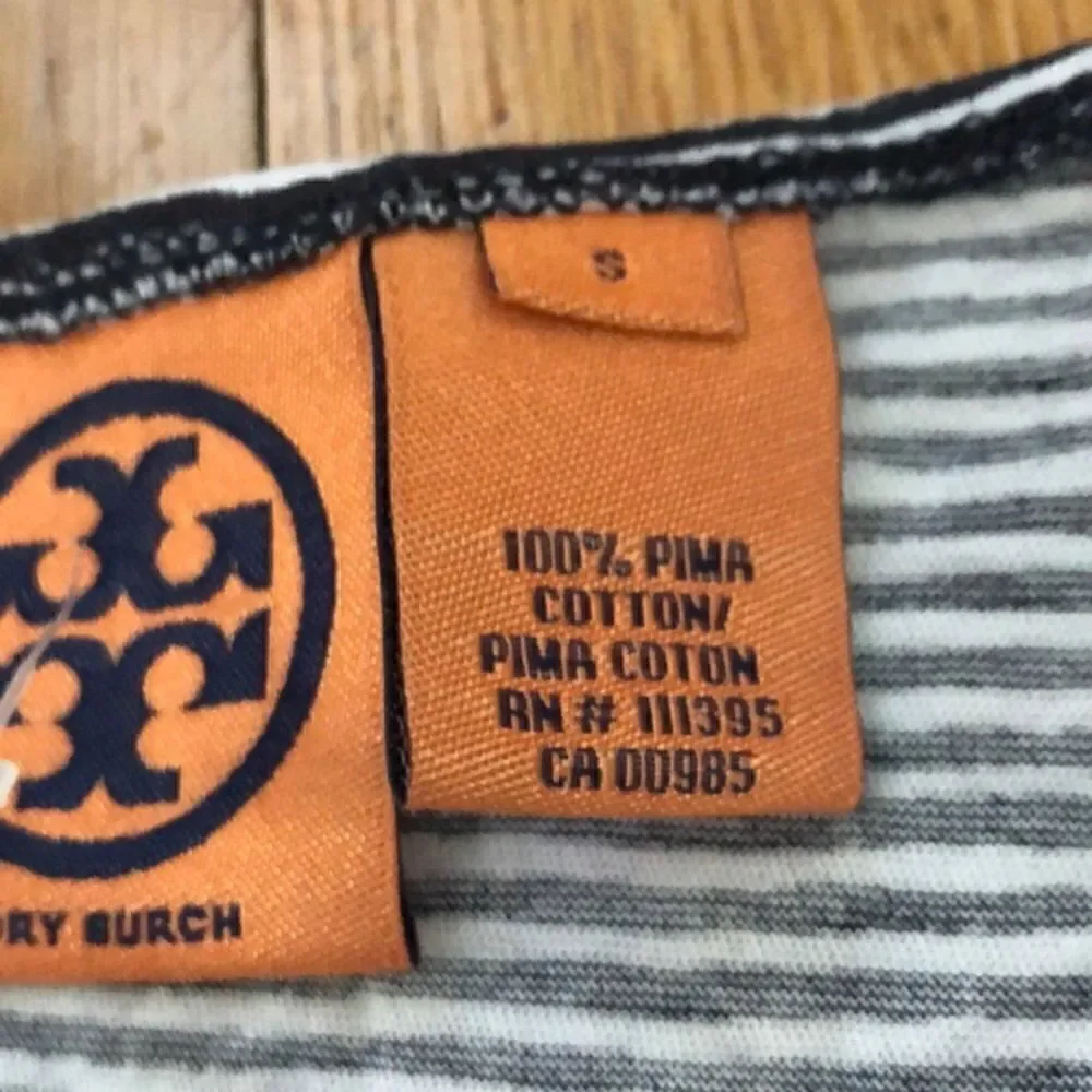 Tory Burch 100 percent cotton striped tank